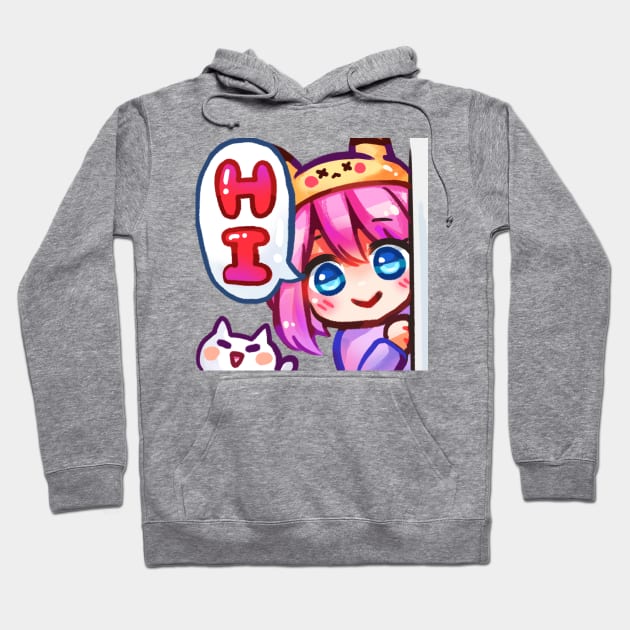 kawaii anime girl hi cat OC Hoodie by mushopea